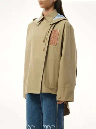Loewe Hooded Anagram Parka in Sweet Caramel Beige | Thumbnail 5 Loewe Hooded Anagram Parka in Sweet Caramel Beige | Thumbnail 5