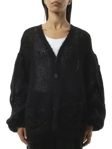 Loewe Relaxed Fit Anagram Cardigan | Thumbnail 1 Loewe Relaxed Fit Anagram Cardigan | Thumbnail 1