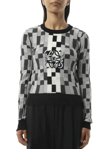 Loewe Intarsia Anagram Sweater | Thumbnail 1 Loewe Intarsia Anagram Sweater | Thumbnail 1