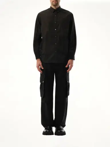 Sacai Cotton Poplin Nylon Shirt | Thumbnail 4 Sacai Cotton Poplin Nylon Shirt | Thumbnail 4