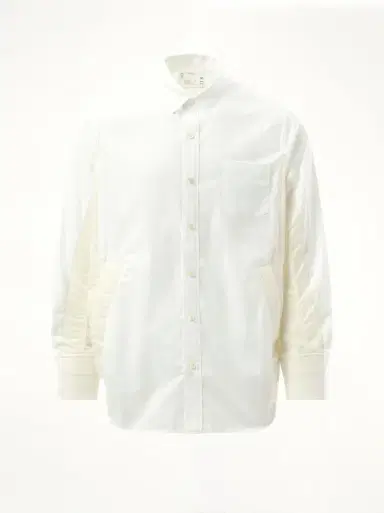 Sacai Cotton Poplin Nylon Shirt | Thumbnail 3 Sacai Cotton Poplin Nylon Shirt | Thumbnail 3