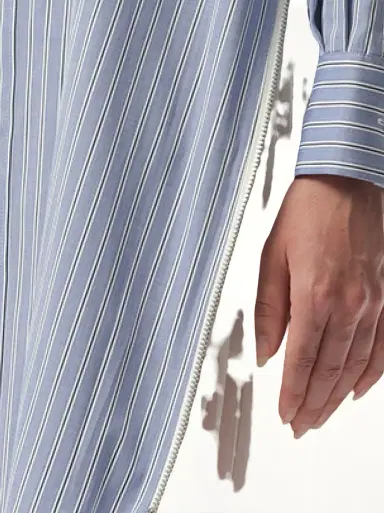 Sacai Cotton Poplin Stripe Dress | Thumbnail 2 Sacai Cotton Poplin Stripe Dress | Thumbnail 2