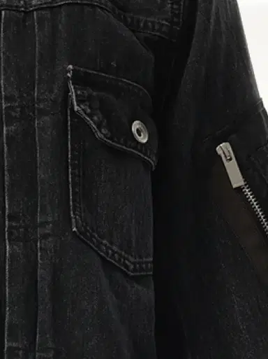 Sacai Denim Nylon Twill Jacket | Thumbnail 2 Sacai Denim Nylon Twill Jacket | Thumbnail 2
