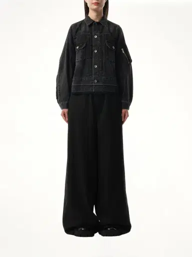 Sacai Denim Nylon Twill Jacket | Thumbnail 4 Sacai Denim Nylon Twill Jacket | Thumbnail 4