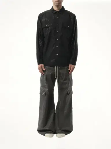 RICK OWENS DRKSHDW Denim Jumbo Outershirt | Thumbnail 4 RICK OWENS DRKSHDW Denim Jumbo Outershirt | Thumbnail 4