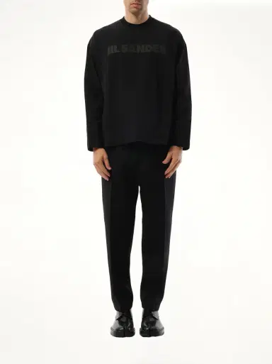 Jil Sander Tonal Jil Sander Logo Long Sleeve T-shirt | Thumbnail 4 Jil Sander Tonal Jil Sander Logo Long Sleeve T-shirt | Thumbnail 4