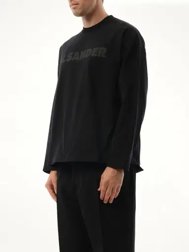 Jil Sander Tonal Jil Sander Logo Long Sleeve T-shirt | Thumbnail 5 Jil Sander Tonal Jil Sander Logo Long Sleeve T-shirt | Thumbnail 5