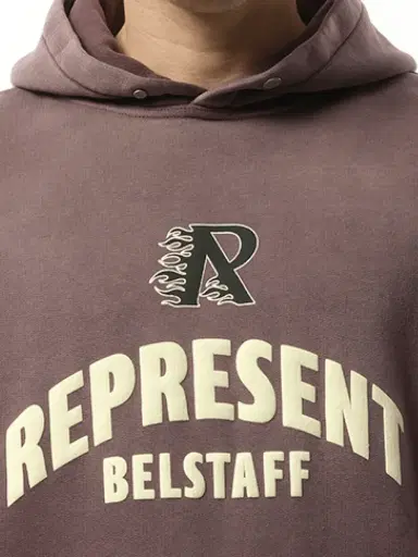 Represent Represent X Belstaff Flame Phoenix Hoodie in Plum Purple | Thumbnail 2 Represent Represent X Belstaff Flame Phoenix Hoodie in Plum Purple | Thumbnail 2