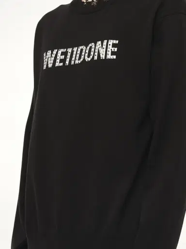 We11Done Grunge Rhinestone Logo Sweater | Thumbnail 2 We11Done Grunge Rhinestone Logo Sweater | Thumbnail 2