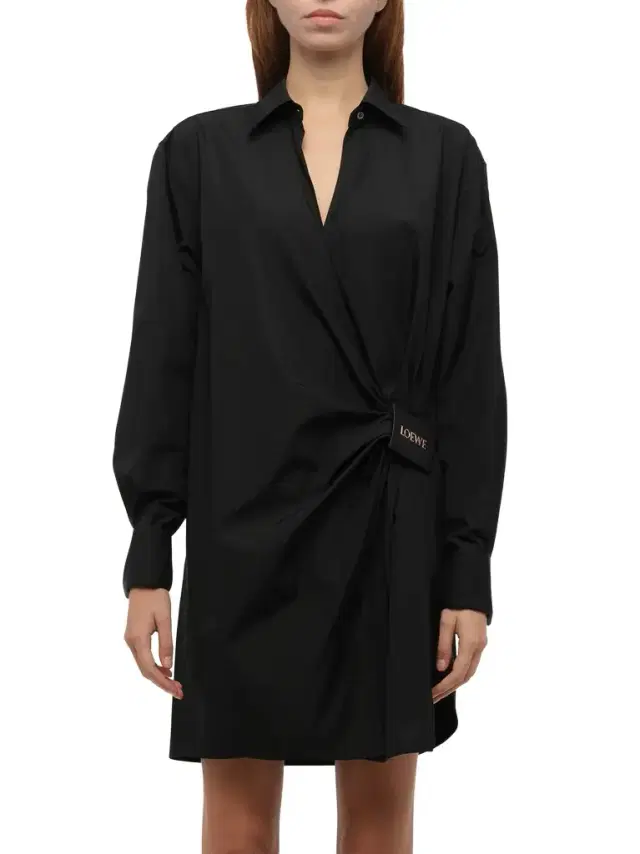 Draped Shirt Dress Draped Shirt Dress