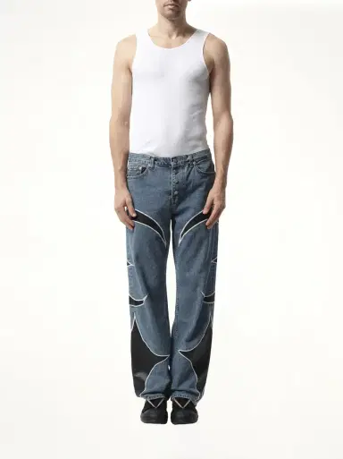 THUG CLUB TC Leather Washing Denim Pants | Thumbnail 4 THUG CLUB TC Leather Washing Denim Pants | Thumbnail 4