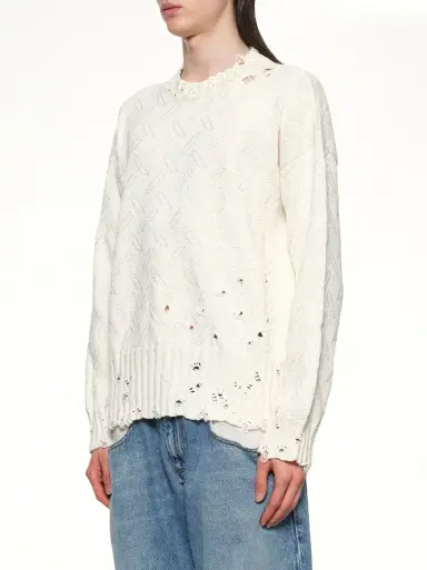 Marni Logo Embroidery Knit Sweater | Thumbnail 2 Marni Logo Embroidery Knit Sweater | Thumbnail 2