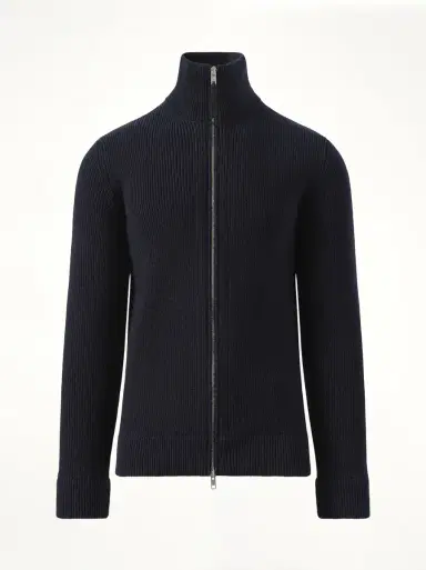 Maison Margiela English Rib Zip Cardigan | Thumbnail 3 Maison Margiela English Rib Zip Cardigan | Thumbnail 3