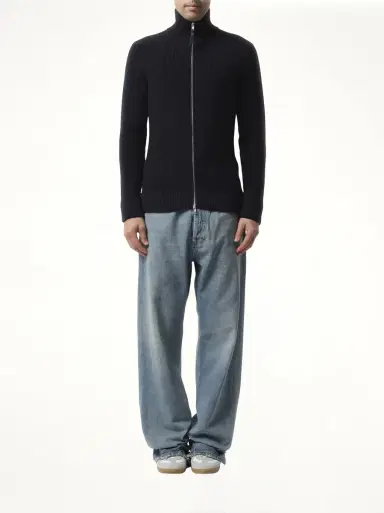 Maison Margiela English Rib Zip Cardigan | Thumbnail 4 Maison Margiela English Rib Zip Cardigan | Thumbnail 4