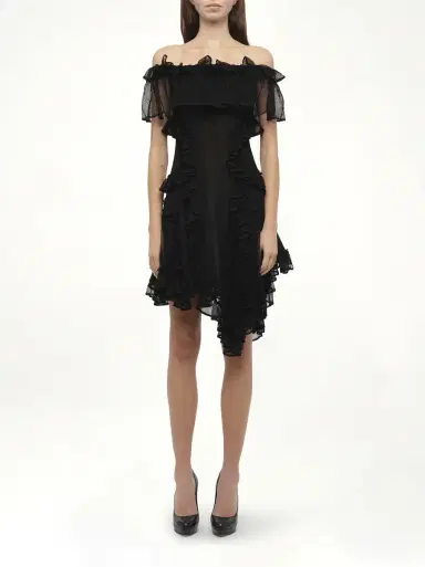 Alexander McQueen Off Shoulder Dress | Thumbnail 4 Alexander McQueen Off Shoulder Dress | Thumbnail 4