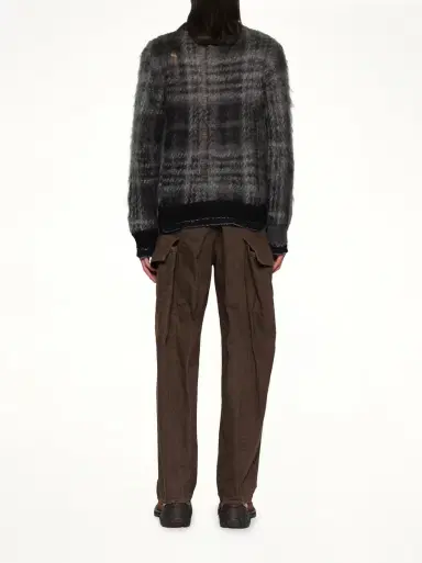 Sacai Plaid Mohair Knit Pullover | Thumbnail 5 Sacai Plaid Mohair Knit Pullover | Thumbnail 5