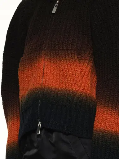 Sacai Garment Dye Wool Knit Blouson | Thumbnail 2 Sacai Garment Dye Wool Knit Blouson | Thumbnail 2