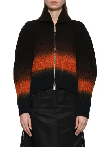 Sacai Garment Dye Wool Knit Blouson | Thumbnail 1 Sacai Garment Dye Wool Knit Blouson | Thumbnail 1