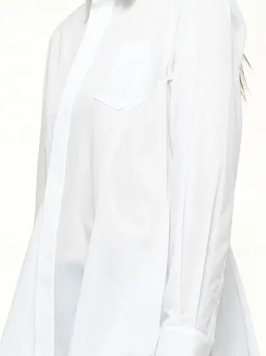 Sacai Poplin Shirt in Off White | Thumbnail 2 Sacai Poplin Shirt in Off White | Thumbnail 2