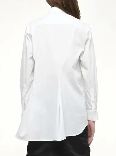 Sacai Poplin Shirt in Off White | Thumbnail 6 Sacai Poplin Shirt in Off White | Thumbnail 6