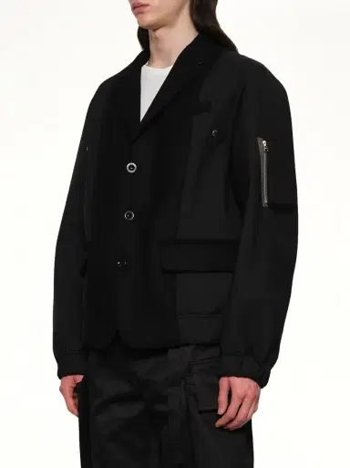 Sacai Wool Melton Jacket | Thumbnail 2 Sacai Wool Melton Jacket | Thumbnail 2