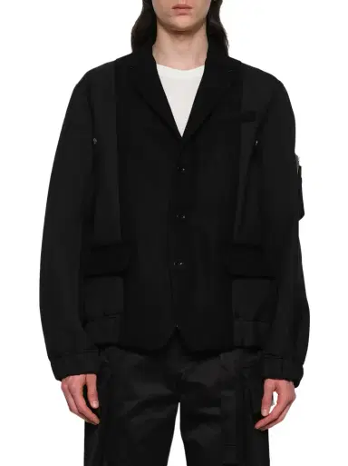 Sacai Wool Melton Jacket | Thumbnail 1 Sacai Wool Melton Jacket | Thumbnail 1