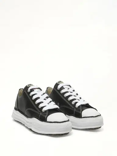 Maison MIHARA YASUHIRO Peterson OG Leather Low Sneaker in Black/white Black | Thumbnail 3 Maison MIHARA YASUHIRO Peterson OG Leather Low Sneaker in Black/white Black | Thumbnail 3