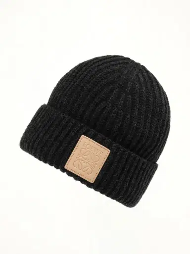 Loewe Leather Patch Beanie | Thumbnail 4 Loewe Leather Patch Beanie | Thumbnail 4