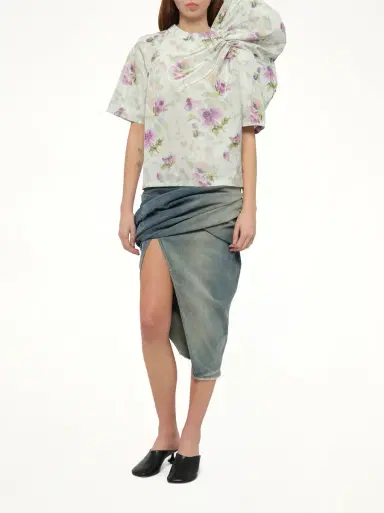 Loewe Draped Top in Light Blue/multicolour Blue/multicolor | Thumbnail 4 Loewe Draped Top in Light Blue/multicolour Blue/multicolor | Thumbnail 4