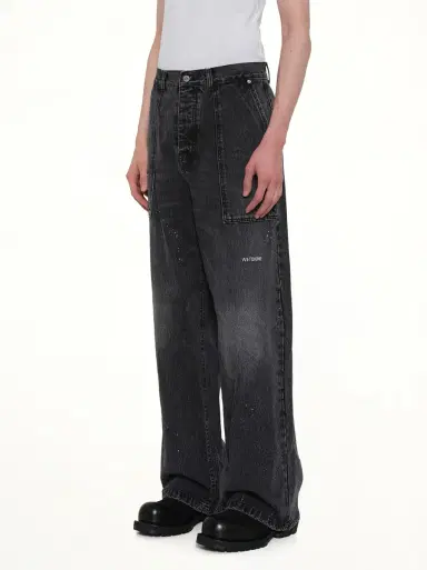 We11Done Distressed Cargo Jeans | Thumbnail 2 We11Done Distressed Cargo Jeans | Thumbnail 2