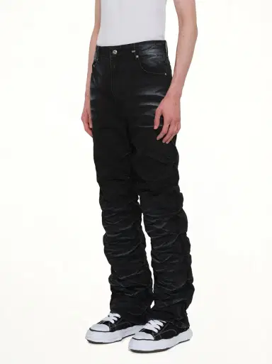 We11Done Textured Fold Denim Jeans | Thumbnail 2 We11Done Textured Fold Denim Jeans | Thumbnail 2