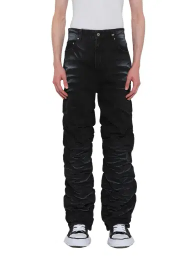 We11Done Textured Fold Denim Jeans | Thumbnail 1 We11Done Textured Fold Denim Jeans | Thumbnail 1