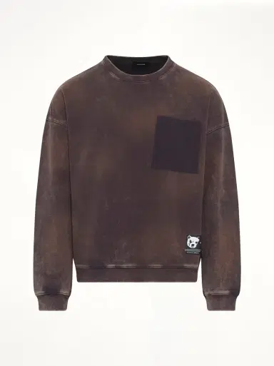 We11Done Teddy ID Sweatshirt in Charcoal Grey | Thumbnail 3 We11Done Teddy ID Sweatshirt in Charcoal Grey | Thumbnail 3