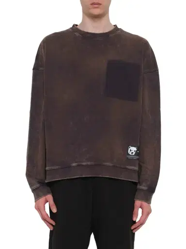 We11Done Teddy ID Sweatshirt in Charcoal Grey | Thumbnail 1 We11Done Teddy ID Sweatshirt in Charcoal Grey | Thumbnail 1