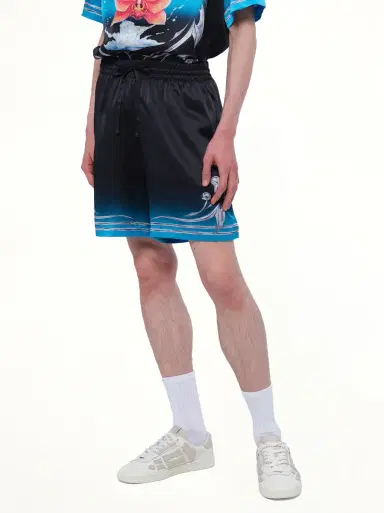 Casablanca Silk Satin Blades Shorts | Thumbnail 4 Casablanca Silk Satin Blades Shorts | Thumbnail 4
