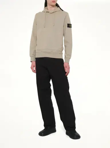 Stone Island 610006 Cotton Fleece Hoodie | Thumbnail 4 Stone Island 610006 Cotton Fleece Hoodie | Thumbnail 4