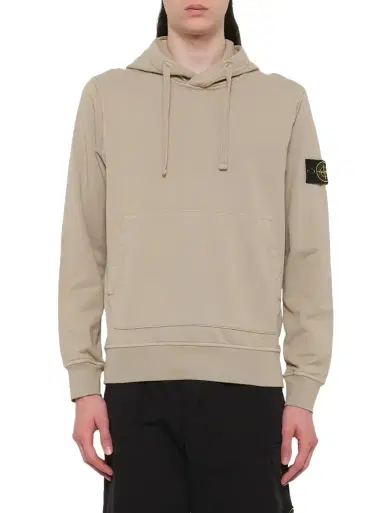 Stone Island 610006 Cotton Fleece Hoodie | Thumbnail 1 Stone Island 610006 Cotton Fleece Hoodie | Thumbnail 1