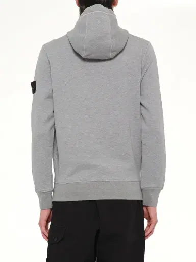 Stone Island 610006 Washed Cotton Fleece Hoodie | Thumbnail 5 Stone Island 610006 Washed Cotton Fleece Hoodie | Thumbnail 5