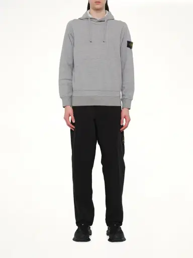 Stone Island 610006 Washed Cotton Fleece Hoodie | Thumbnail 7 Stone Island 610006 Washed Cotton Fleece Hoodie | Thumbnail 7