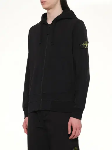 Stone Island 6100061 Cotton Fleece Hoodie | Thumbnail 2 Stone Island 6100061 Cotton Fleece Hoodie | Thumbnail 2