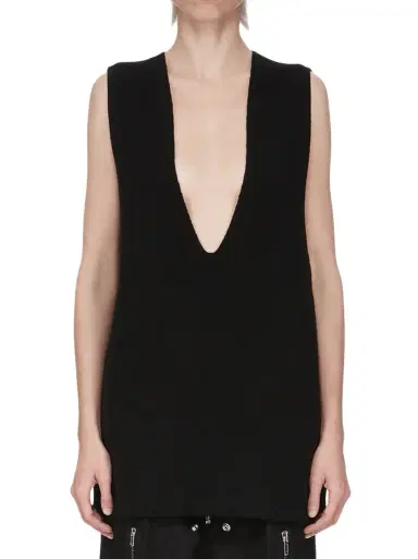 Rick Owens V Tank Sweater | Thumbnail 1 Rick Owens V Tank Sweater | Thumbnail 1