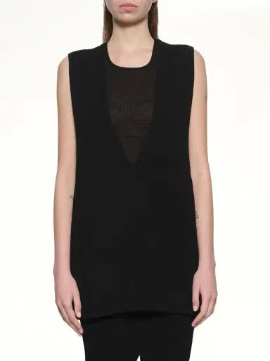 Rick Owens V Neck Top | Thumbnail 6 Rick Owens V Neck Top | Thumbnail 6