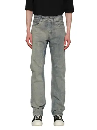 RICK OWENS DRKSHDW Fog Cut Jeans in Mineral Pearl Peral | Thumbnail 1 RICK OWENS DRKSHDW Fog Cut Jeans in Mineral Pearl Peral | Thumbnail 1