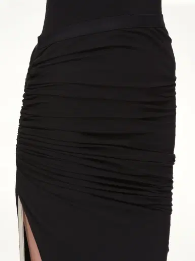 RICK OWENS DRKSHDW Soft Edfu Knee Skirt | Thumbnail 2 RICK OWENS DRKSHDW Soft Edfu Knee Skirt | Thumbnail 2