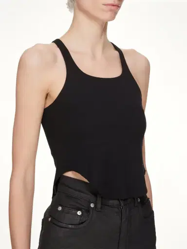 RICK OWENS DRKSHDW Basic Cropped Tank | Thumbnail 2 RICK OWENS DRKSHDW Basic Cropped Tank | Thumbnail 2