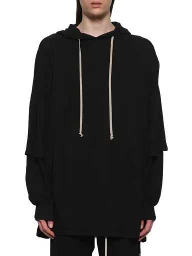 RICK OWENS DRKSHDW Tommy Hustler Hoodie | Thumbnail 1 RICK OWENS DRKSHDW Tommy Hustler Hoodie | Thumbnail 1