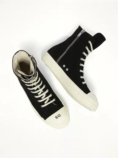 RICK OWENS DRKSHDW Sneaks in Black/milk/milk | Thumbnail 4 RICK OWENS DRKSHDW Sneaks in Black/milk/milk | Thumbnail 4