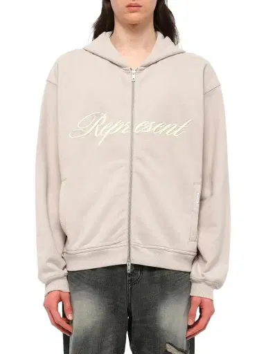 Represent Script Logo Zip Hoodie | Thumbnail 1 Represent Script Logo Zip Hoodie | Thumbnail 1
