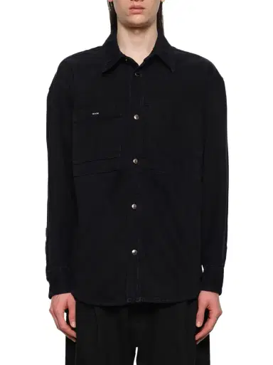 WOOYOUNGMI Logo Denim Shirt | Thumbnail 1 WOOYOUNGMI Logo Denim Shirt | Thumbnail 1