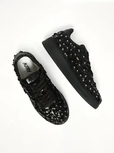 Autry Medalist Low Patent Flower Sneaker | Thumbnail 4 Autry Medalist Low Patent Flower Sneaker | Thumbnail 4